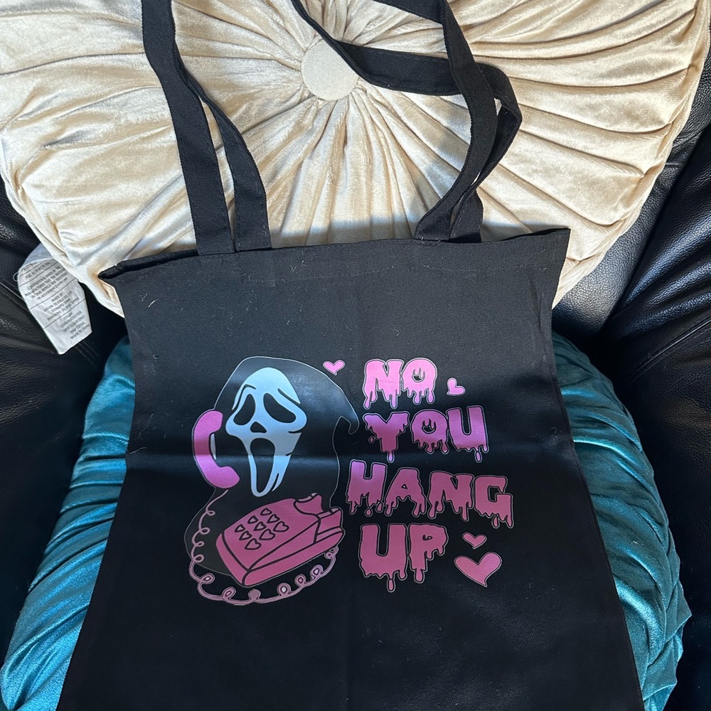 Scream the Movie: “No, You Hang Up” Canvas Tote Bag: NWOT